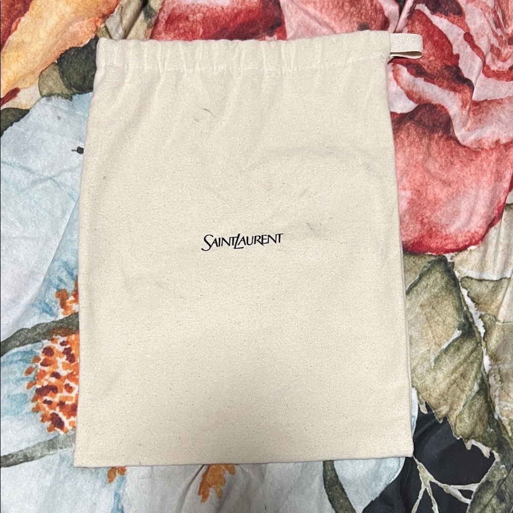 Saint Laurent Cream Dust Bag